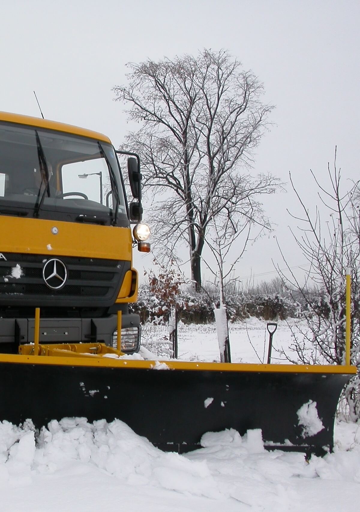 Winter Service Operations Vehicle in the snow